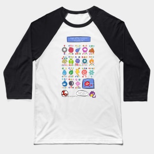 Type Chart Baseball T-Shirt